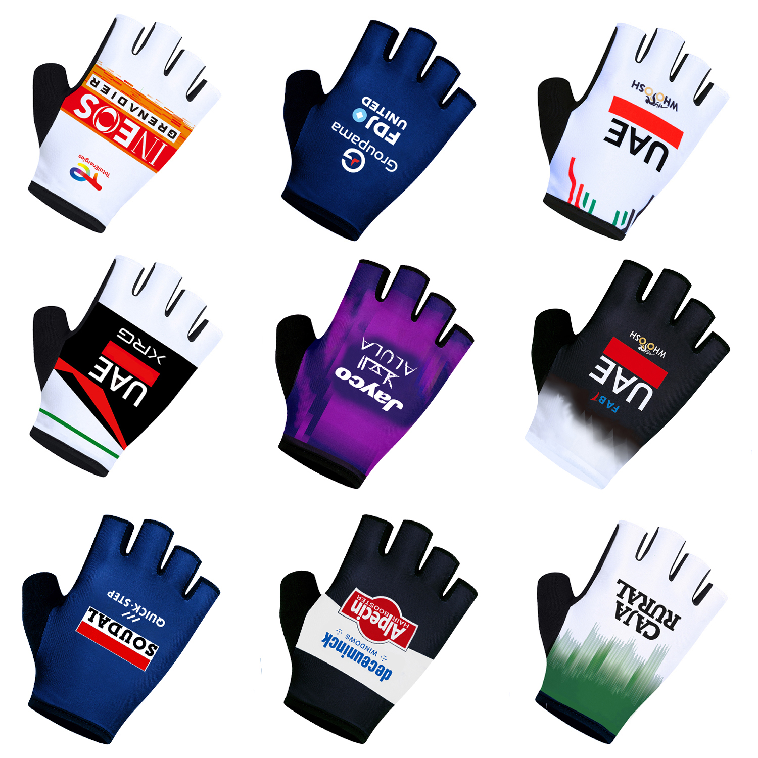 Workout Glove Gym - 2026 UAE Team Cycling Gloves FDJ