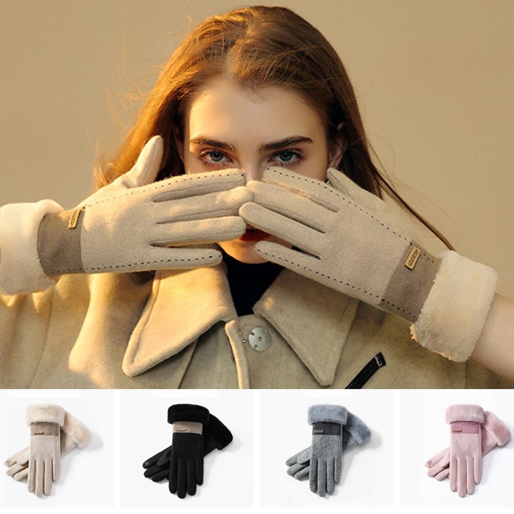Wool Glove Lined - Soft Winter Thermal Gloves Thicken Full