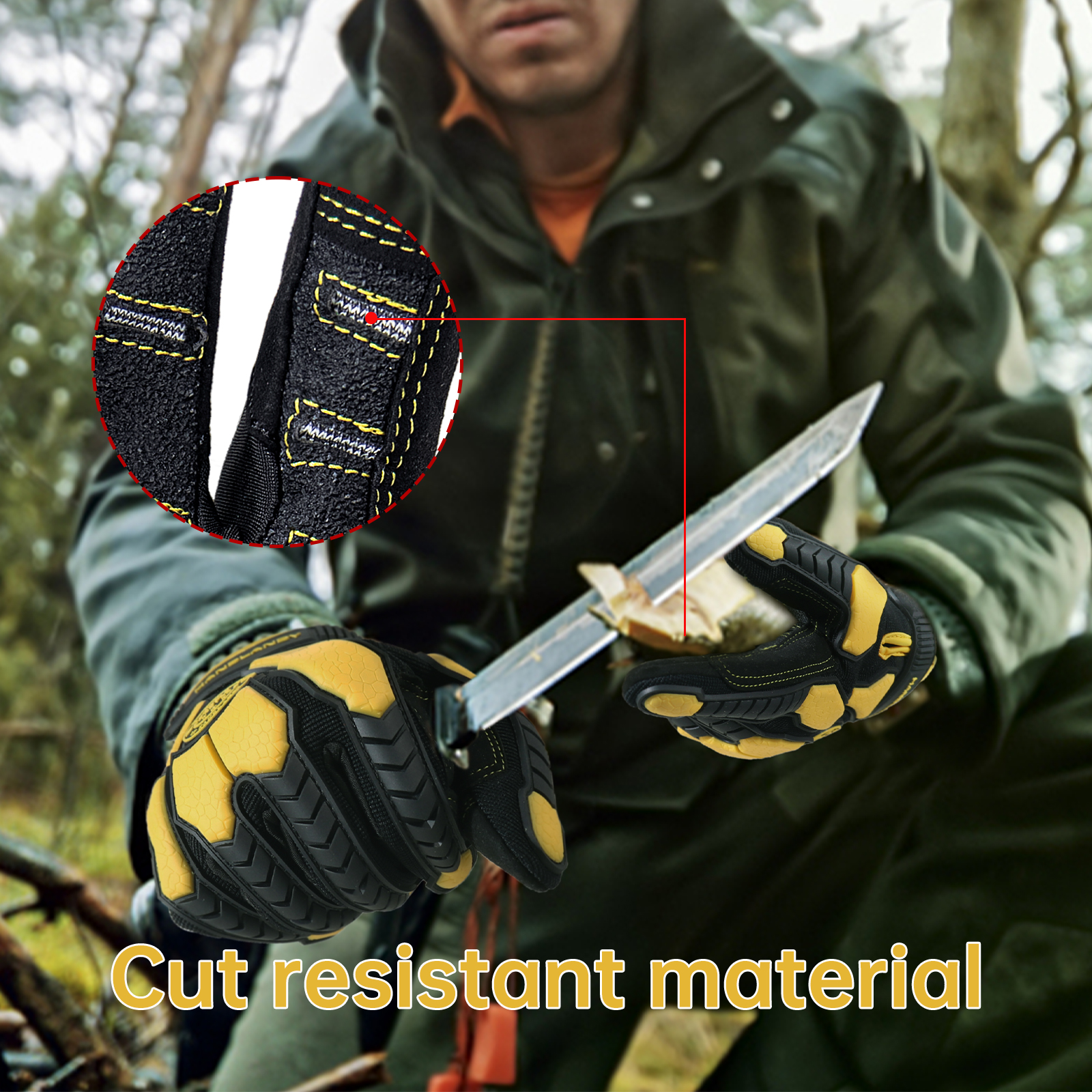 Heavy Duty Work Gloves, Cut 6  - Work Glove Impact reseña y precio