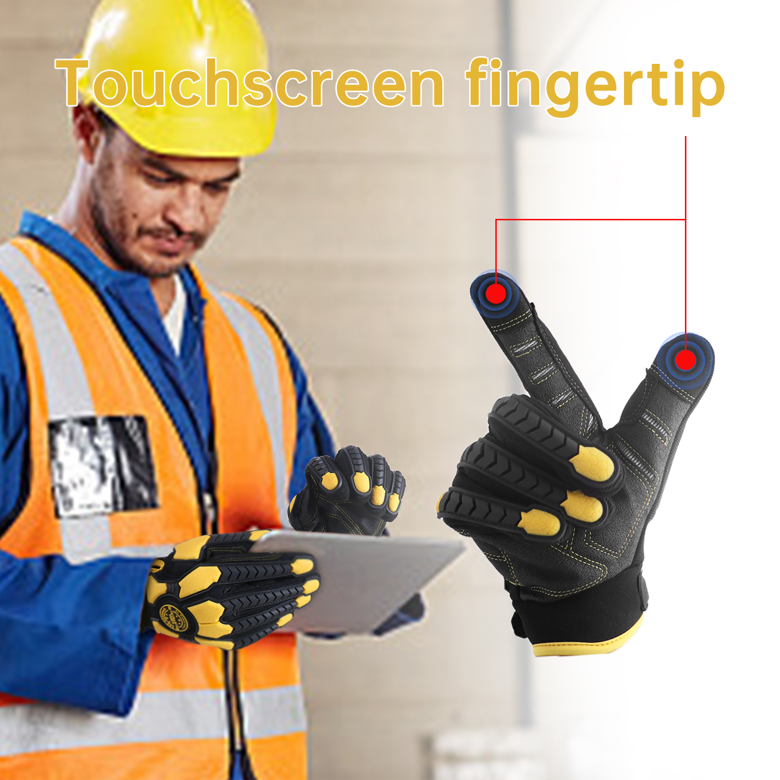 Heavy Duty Work Gloves, Cut 6  - Work Glove Impact reseña y precio