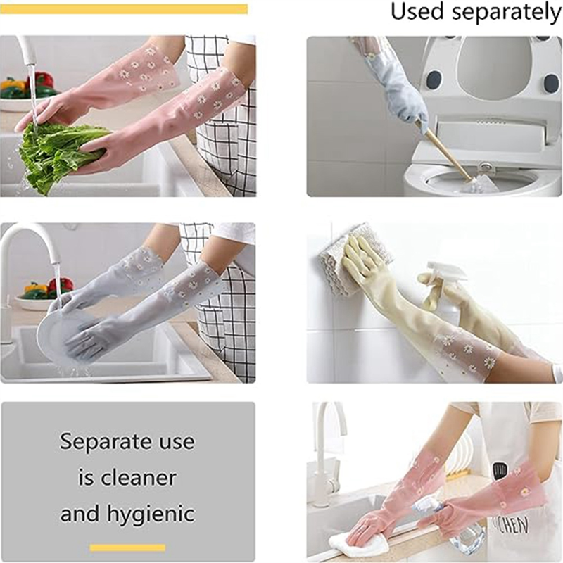 Dishwashing Cleaning Gloves 3  - Rubber Glove Cleaning reseña y precio