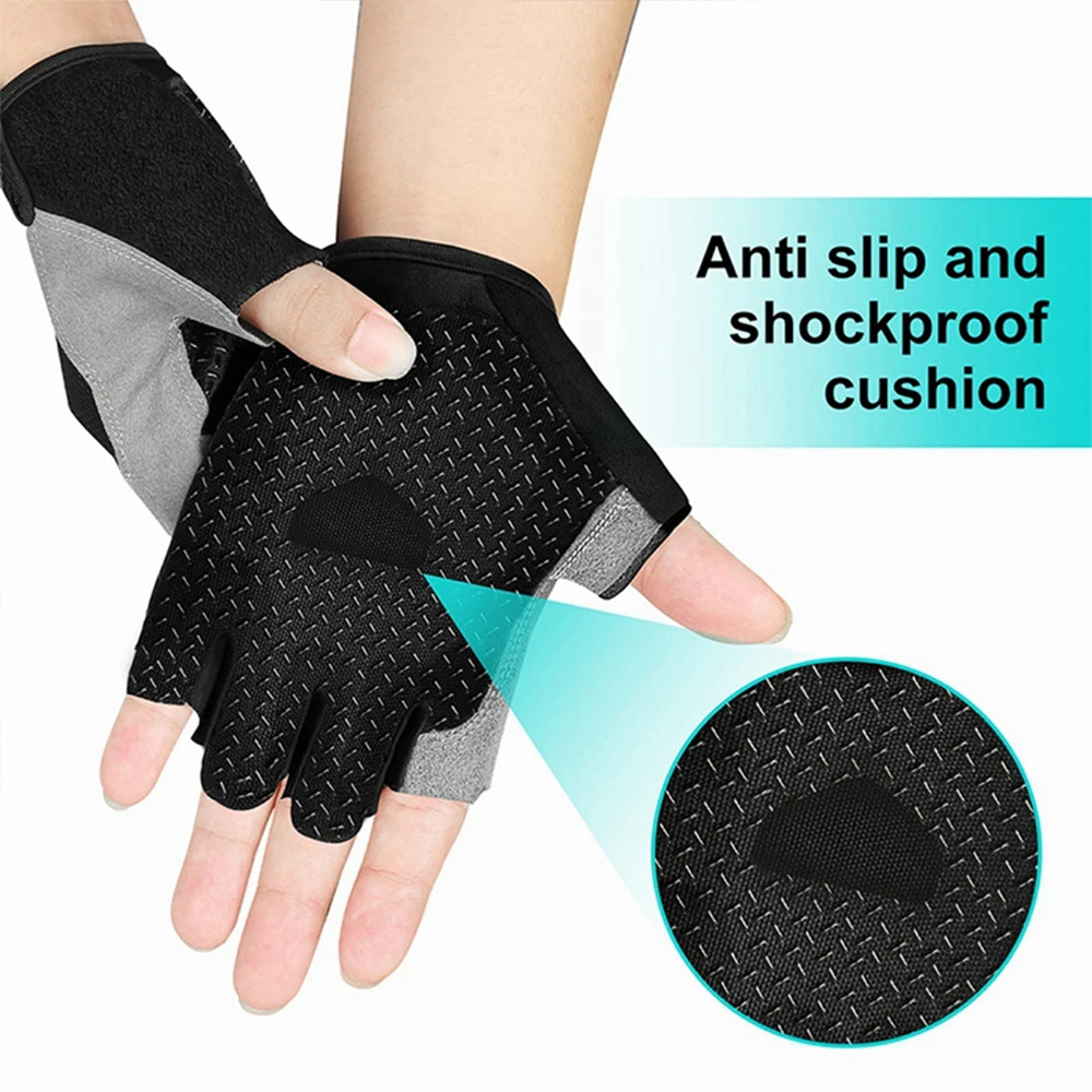Non-Slip Half-Finger Training  - Workout Glove Gym reseña y precio