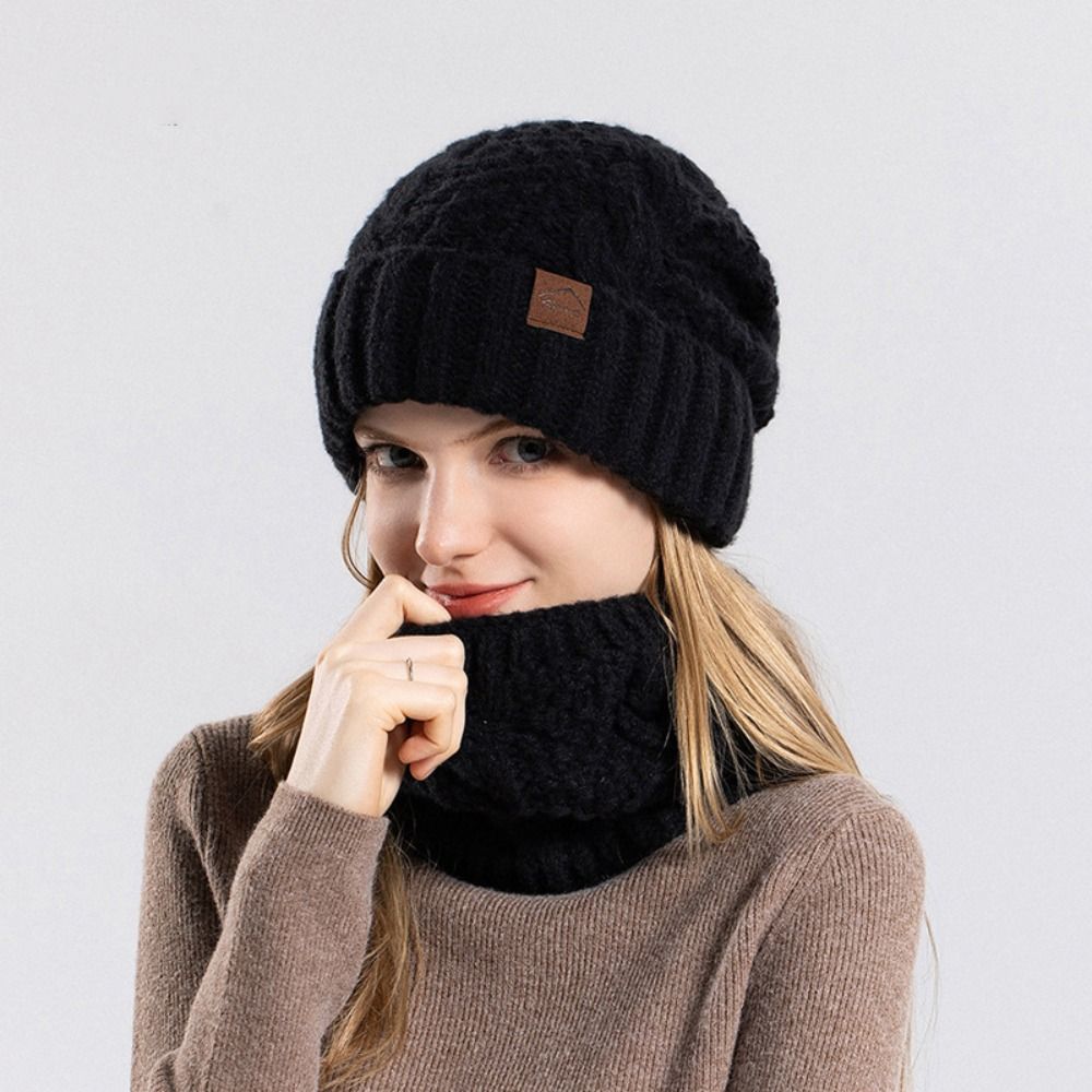 Soft Winter Beanie Hat Scarf S - Wool Glove Lined reseña y precio