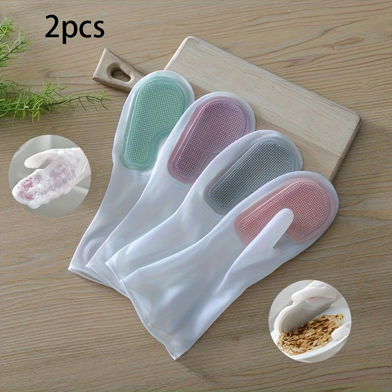 2Pcs Durable Lead-Free Latex D - Rubber Glove Cleaning reseña y precio