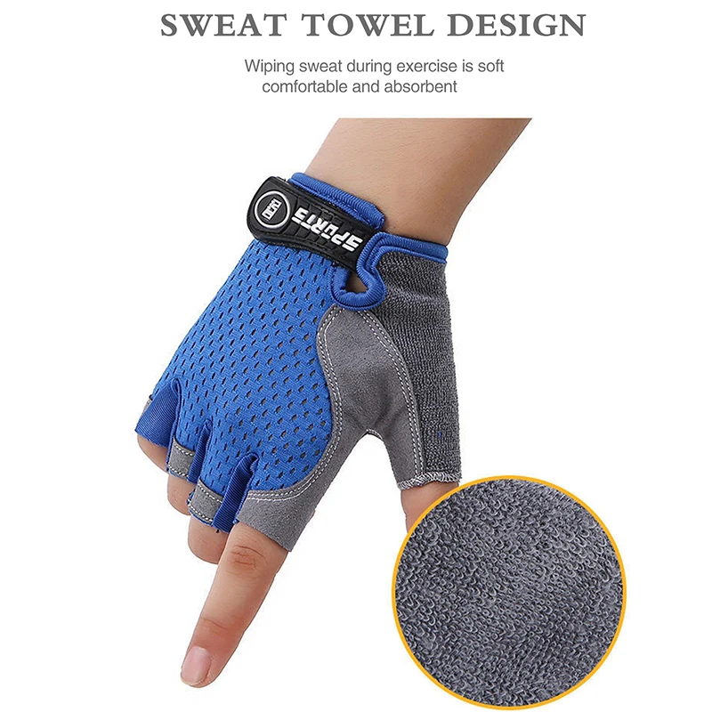 Kids Half Finger Sports Cyclin - Cycling Glove Padded reseña y precio