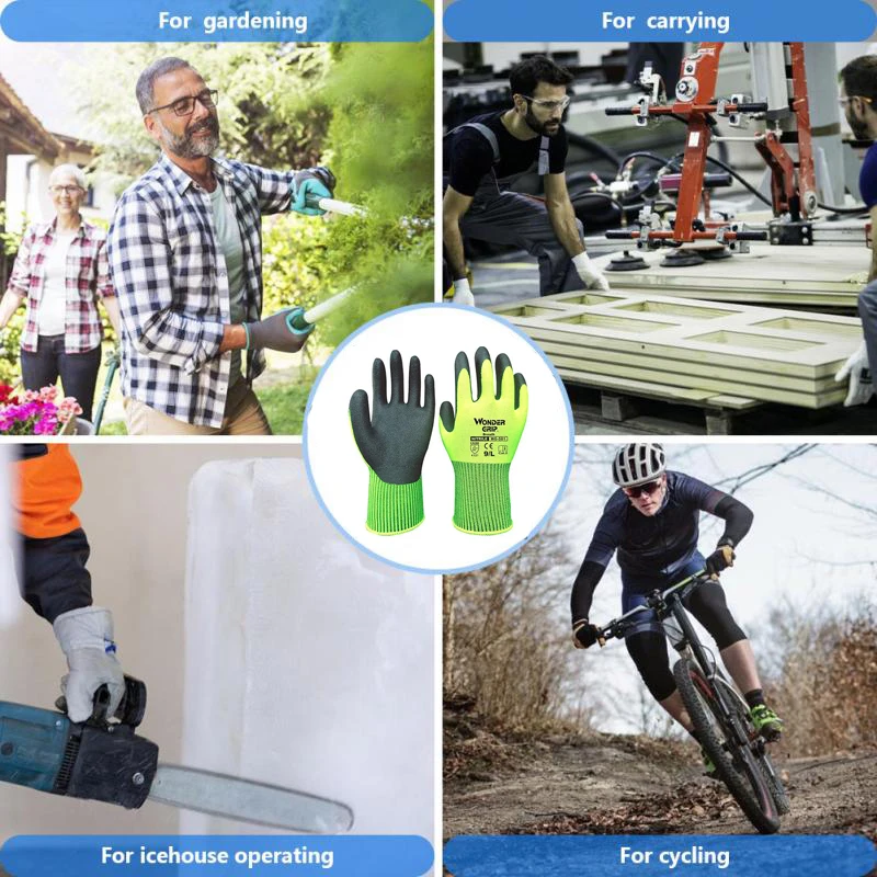Wonder Grip Construction Glove - Nitrile Mechanic Glove reseña y precio