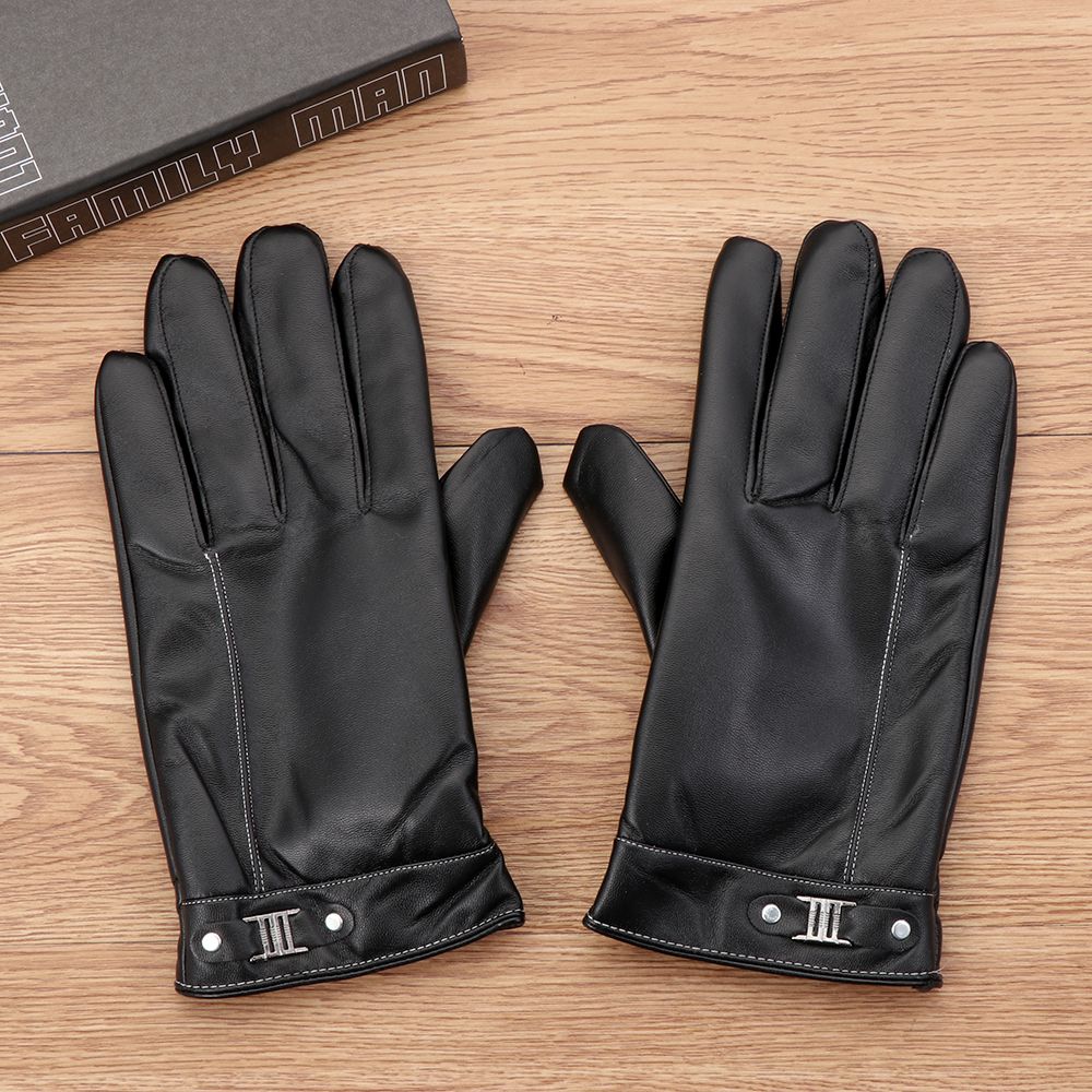 Men's Fleece Thermal Leather G - Leather Driving Glove reseña y precio