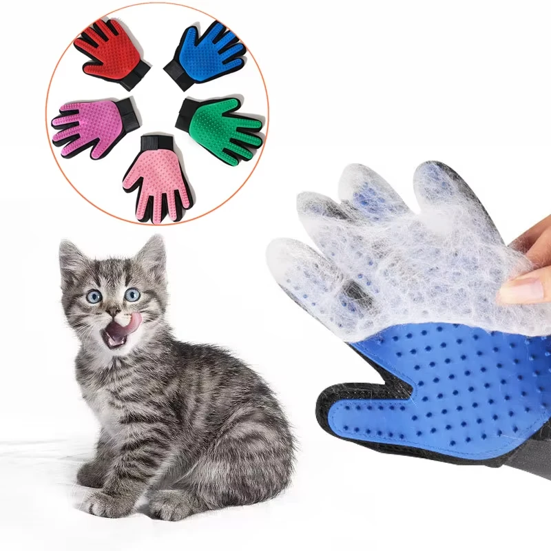 Pet Glove Cat Grooming Glove C - Rubber Glove Cleaning reseña y precio