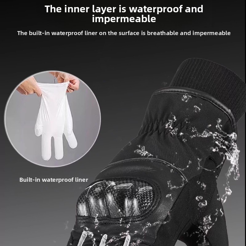 Winter Warm Motorcycle Gloves  - Motorcycle Glove Knuckle reseña y precio