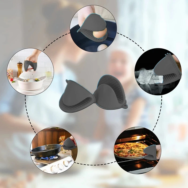 2pcs Mini Oven Gloves Silicone - Oven Mitt Silicone reseña y precio