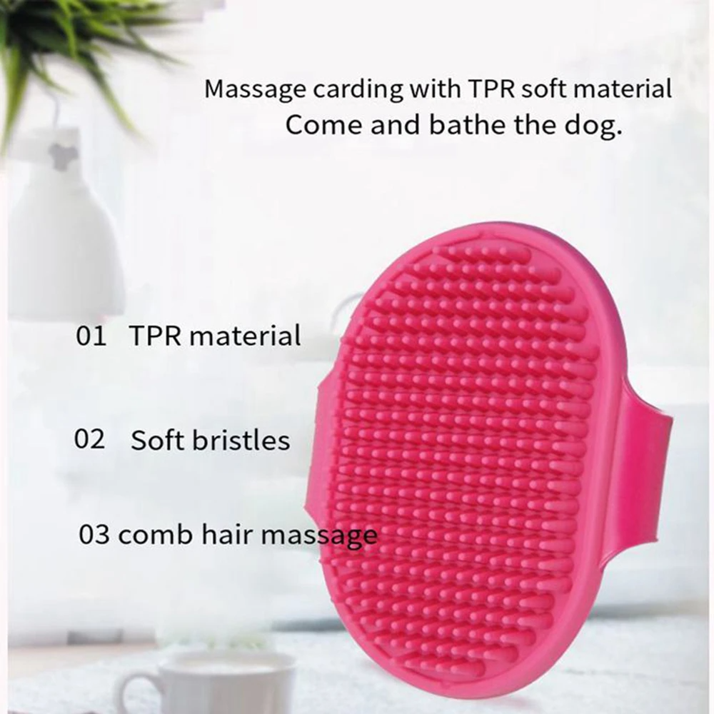 Pet Cleaning Brush Dog Cats Ba - Rubber Glove Cleaning reseña y precio