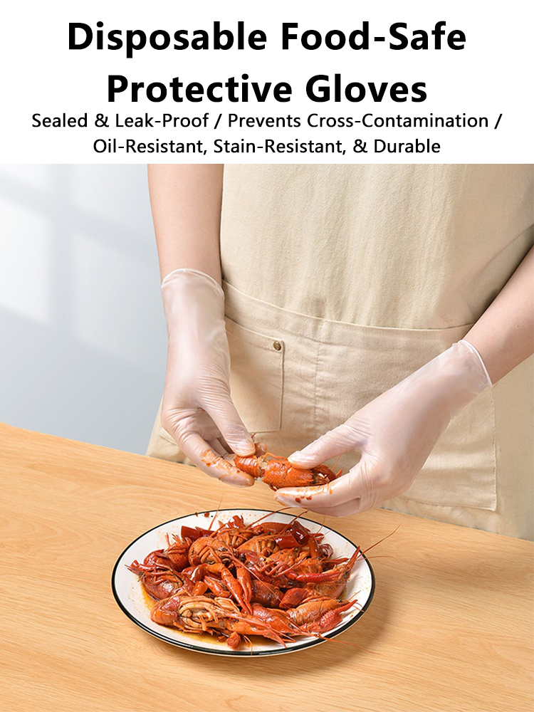 100PCS Acid Work Safety Dispos - Rubber Glove Cleaning reseña y precio