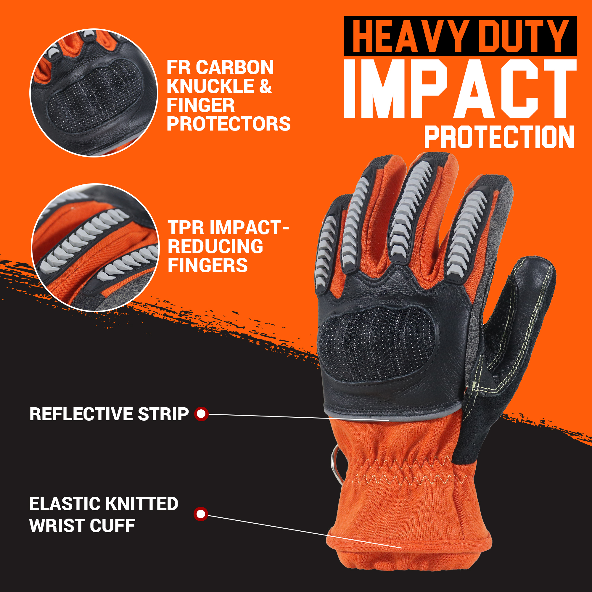 HANDLANDY fireproofing synthet - Work Glove Impact reseña y precio