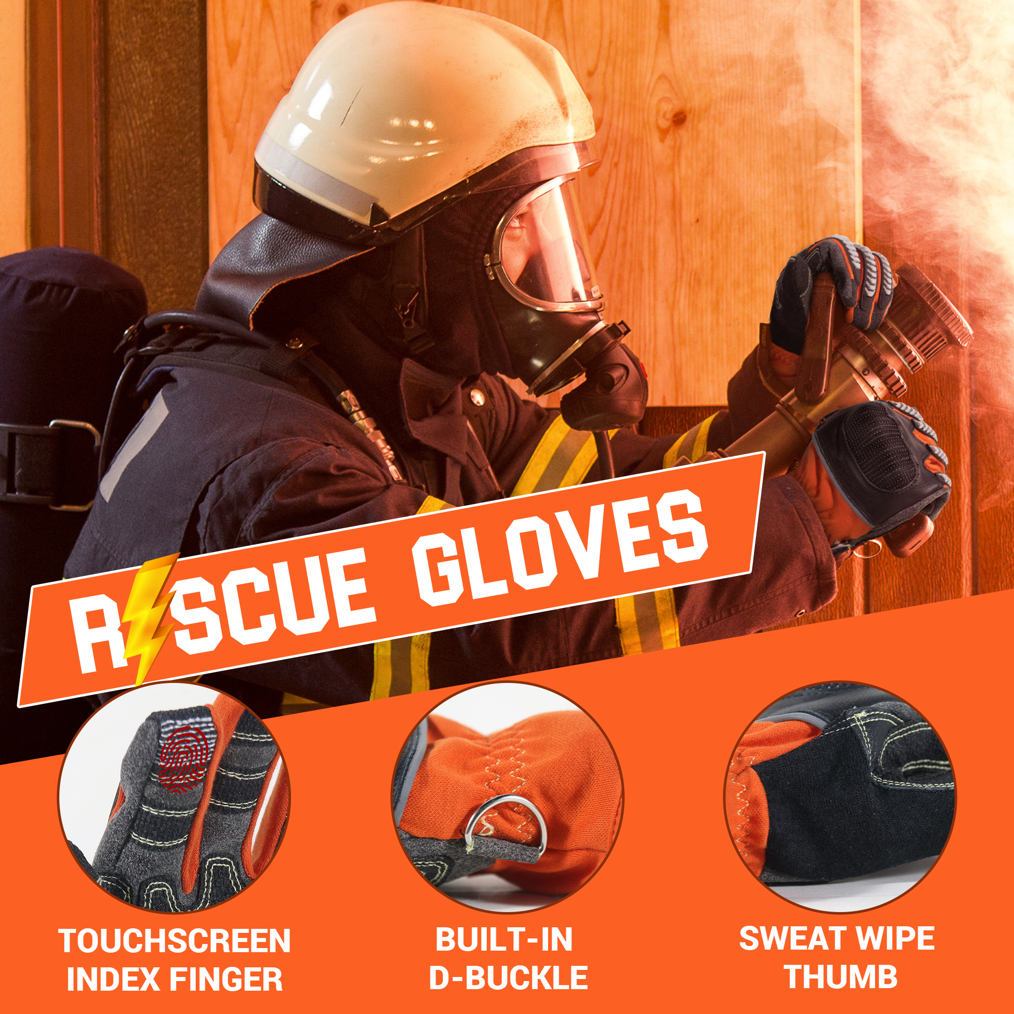 HANDLANDY fireproofing synthet - Work Glove Impact reseña y precio