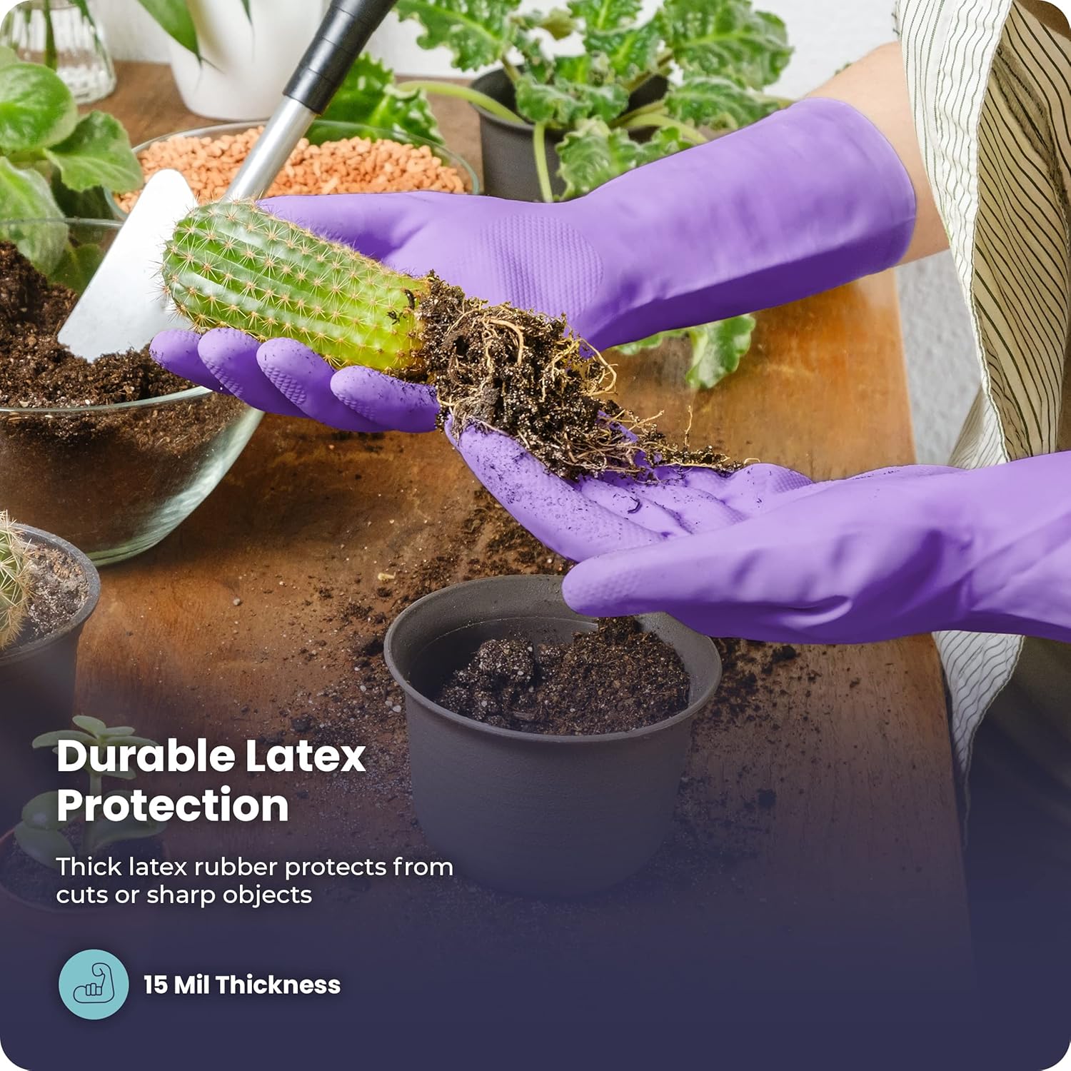 3/6/12/60 Pairs Dishwashing Gl - Rubber Glove Cleaning reseña y precio