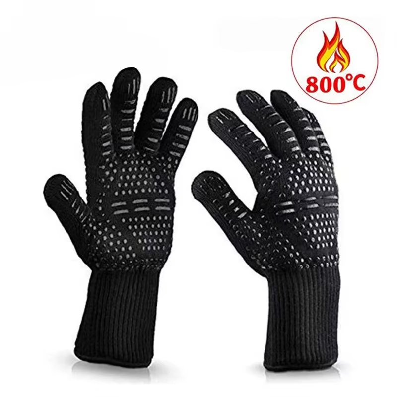 One Piece BBQ Gloves High Temp - Oven Mitt Silicone reseña y precio