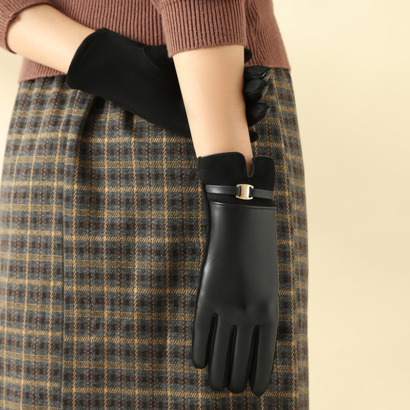 1 Pair of Gloves for Women in  - Leather Driving Glove reseña y precio