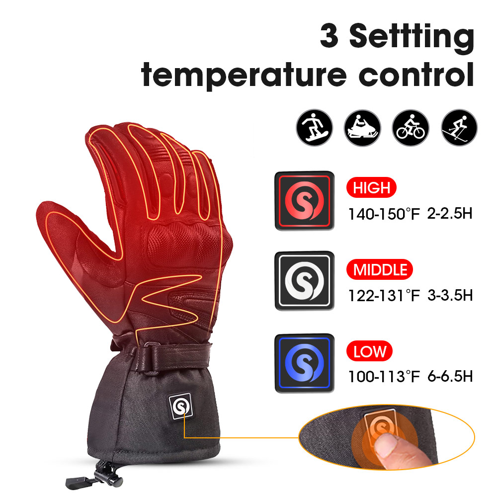 Snow Deer Winter Electric Heat - Heat Resistant Glove reseña y precio