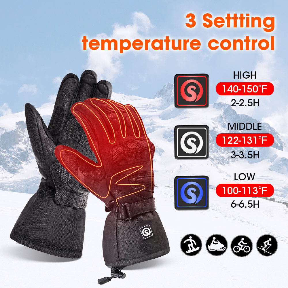 Snow Deer Winter Electric Heat - Heat Resistant Glove reseña y precio