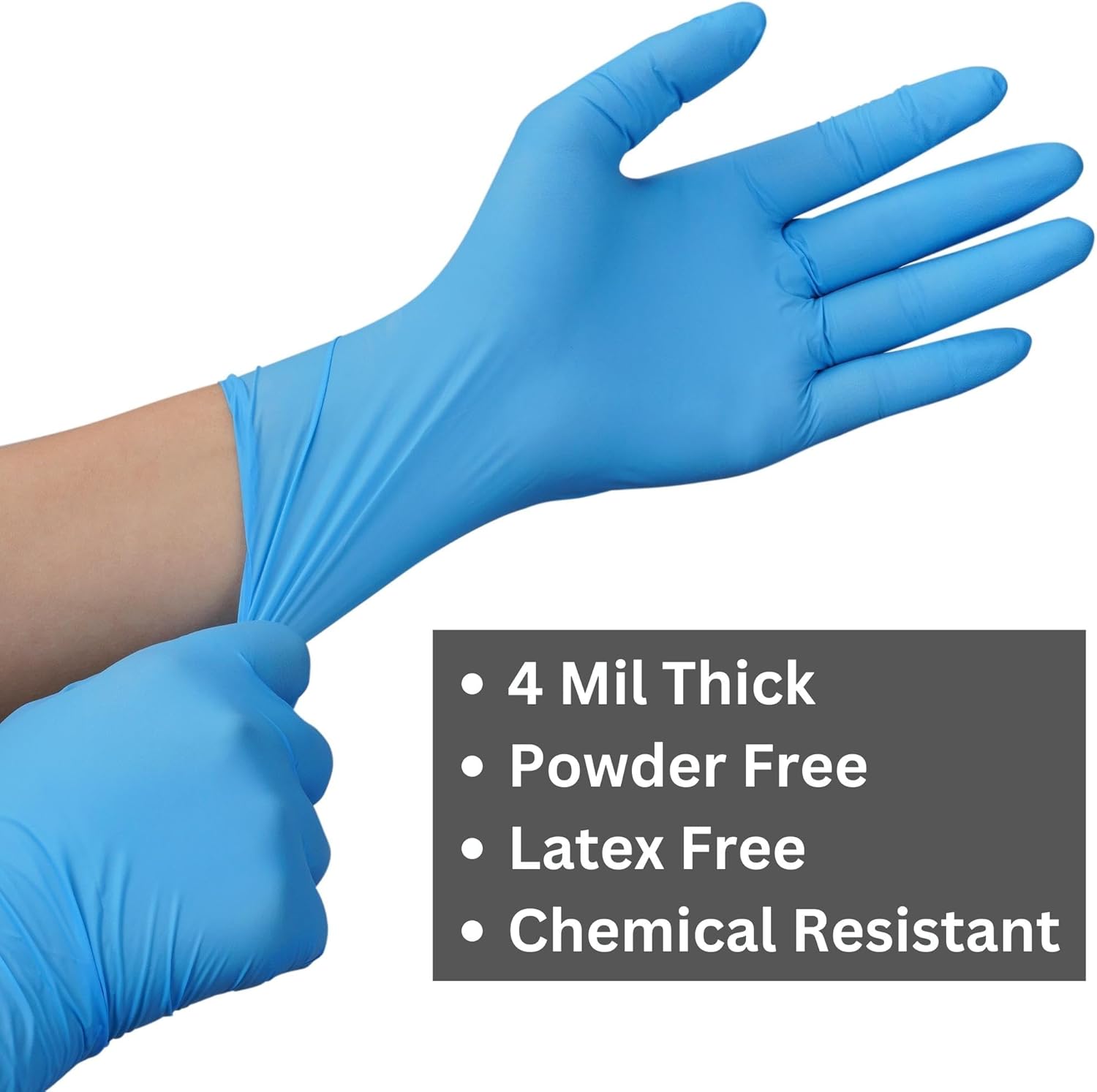 4 Mil Nitrile Exam Gloves, Lat - Exam Glove Nitrile reseña y precio