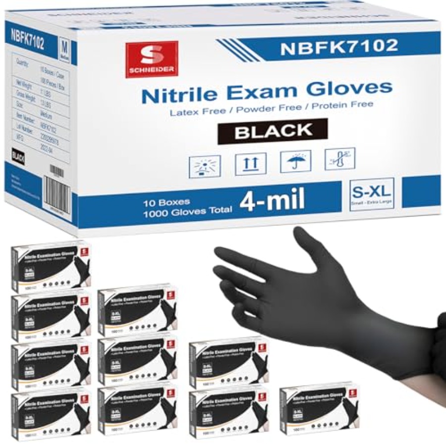 Schneider Nitrile Exam Gloves, - Exam Glove Nitrile reseña y precio
