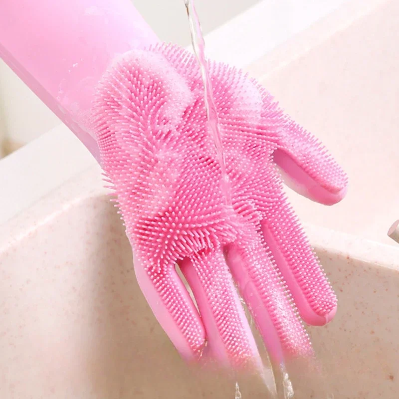 1 Pair Reusable Dishwashing Gl - Dish Glove Rubber reseña y precio