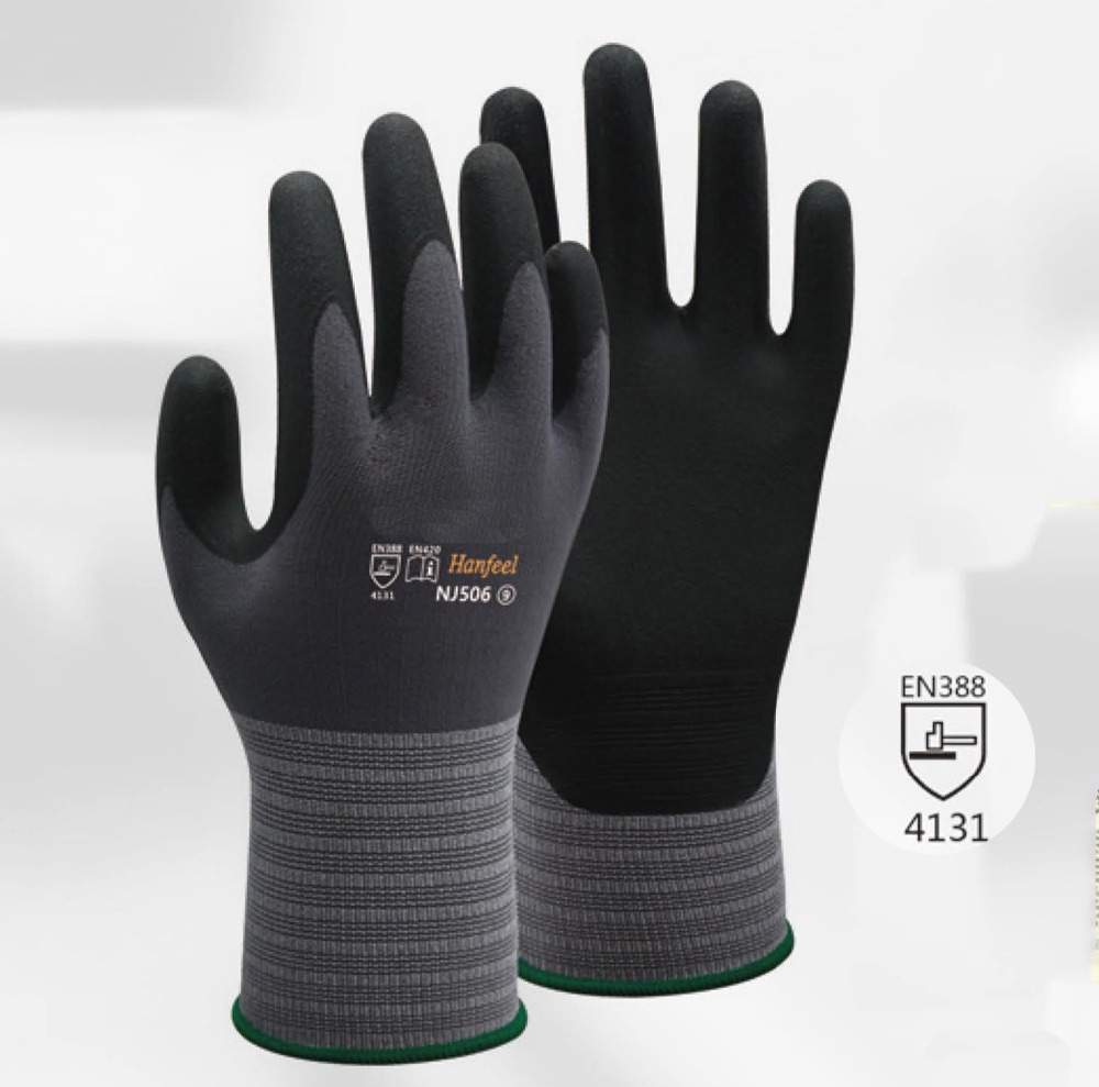 Work Gloves Oil And Gas NJ506  - Nitrile Mechanic Glove reseña y precio
