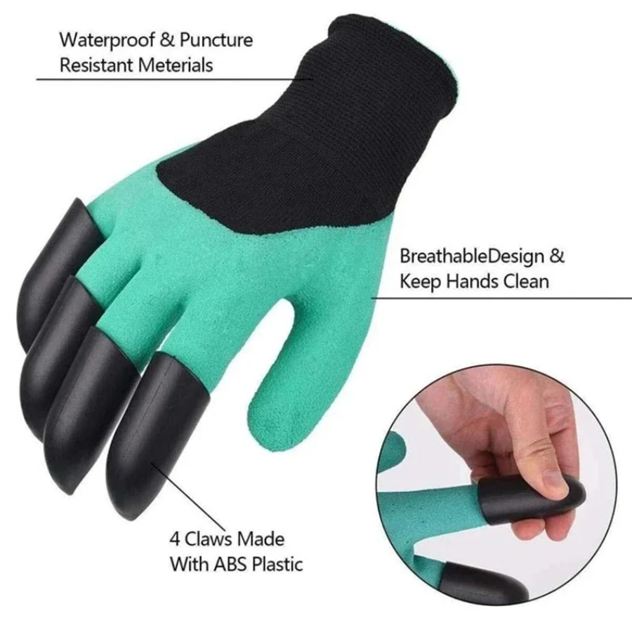 1Pair Gardening Gloves with Cl - Gardening Glove Waterproof reseña y precio