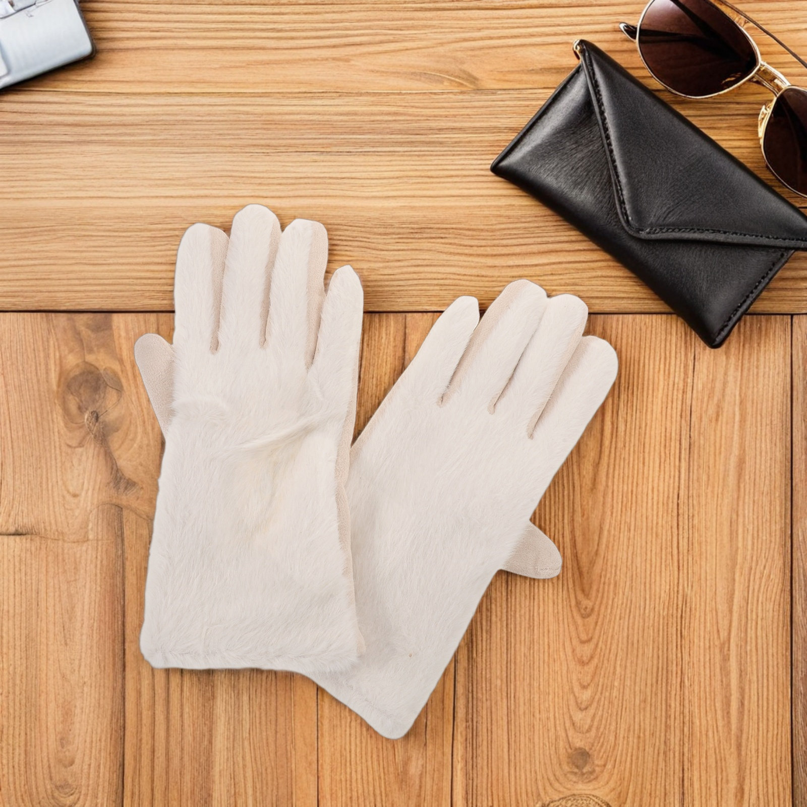 1Pair Fashion White Women Warm - Winter Glove Insulated reseña y precio