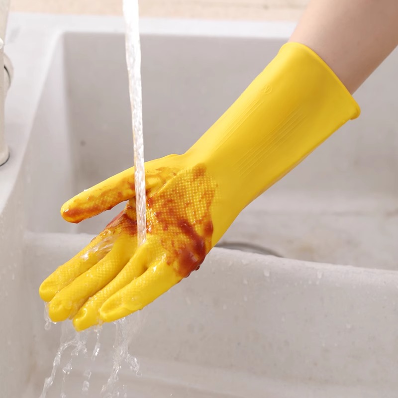 3 Pairs of Household Gloves Ho - Dish Glove Rubber reseña y precio