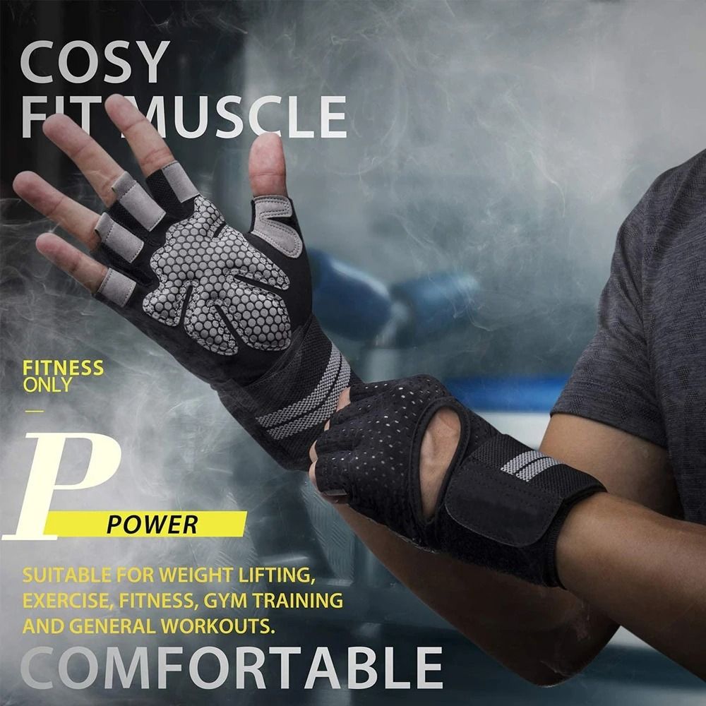 1Pair with Wrist Wrap Support  - Workout Glove Gym reseña y precio