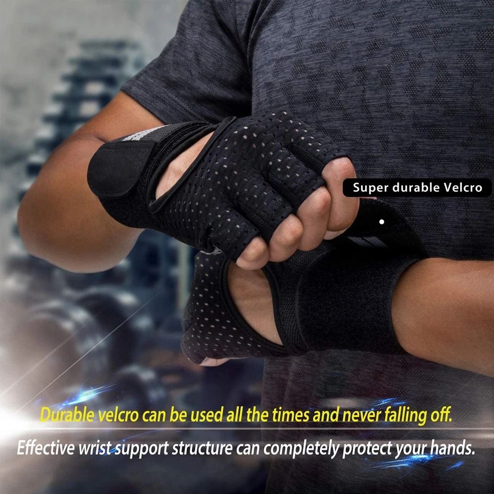 1Pair with Wrist Wrap Support  - Workout Glove Gym reseña y precio