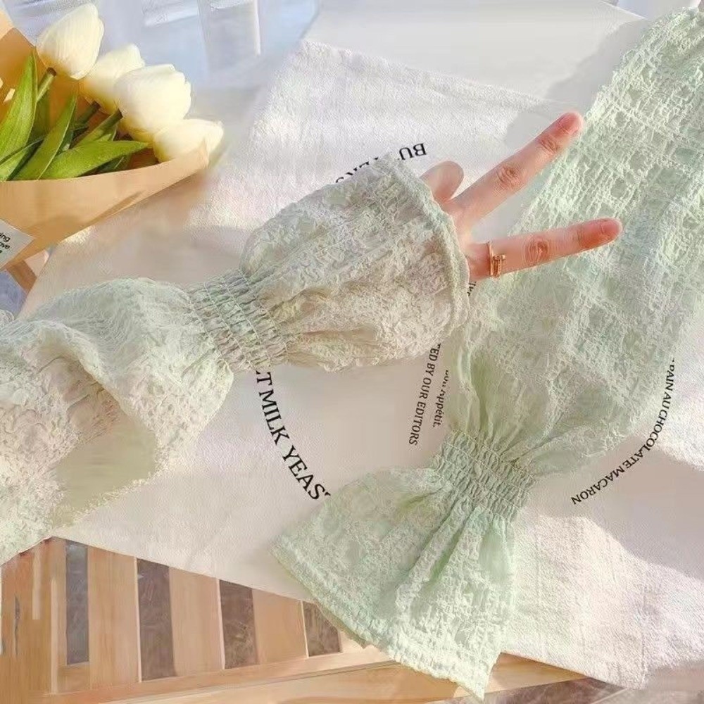 Fashion Lace Mesh Sun Protecti - Fingerless Glove Knit reseña y precio