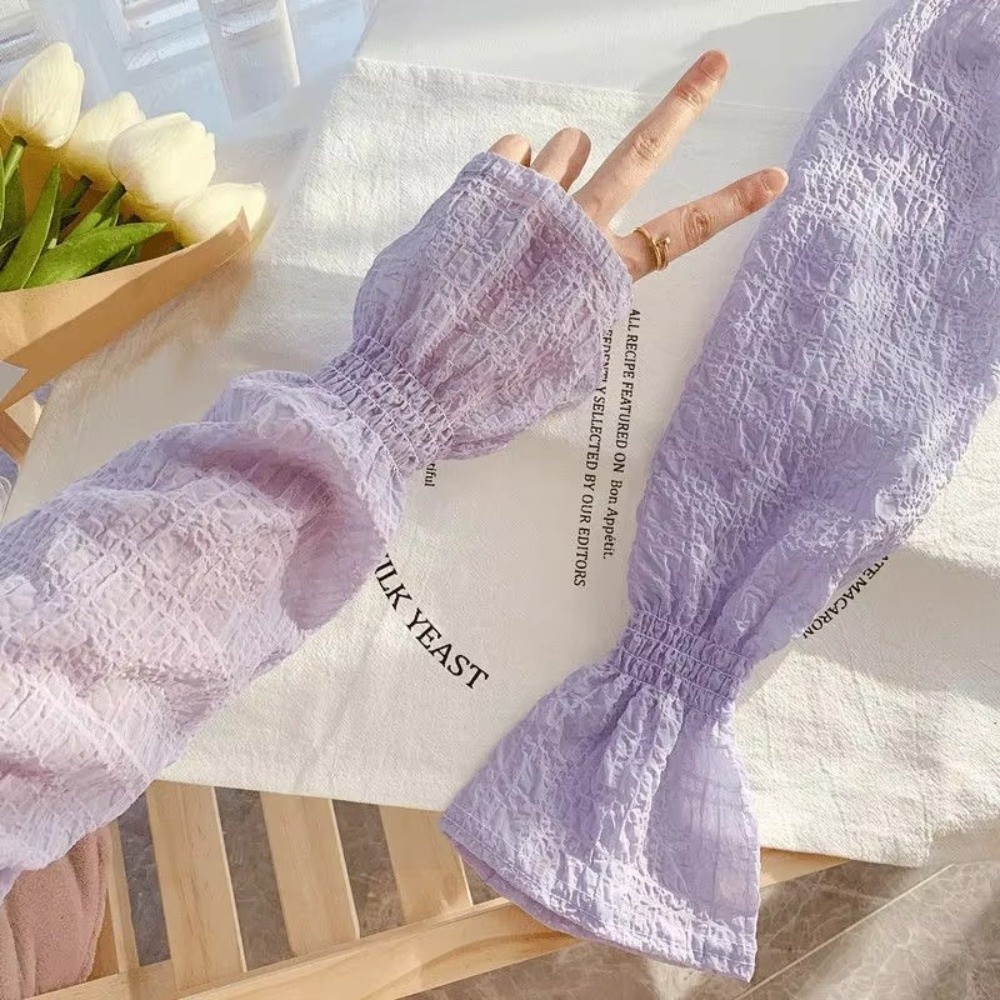 Fashion Lace Mesh Sun Protecti - Fingerless Glove Knit reseña y precio