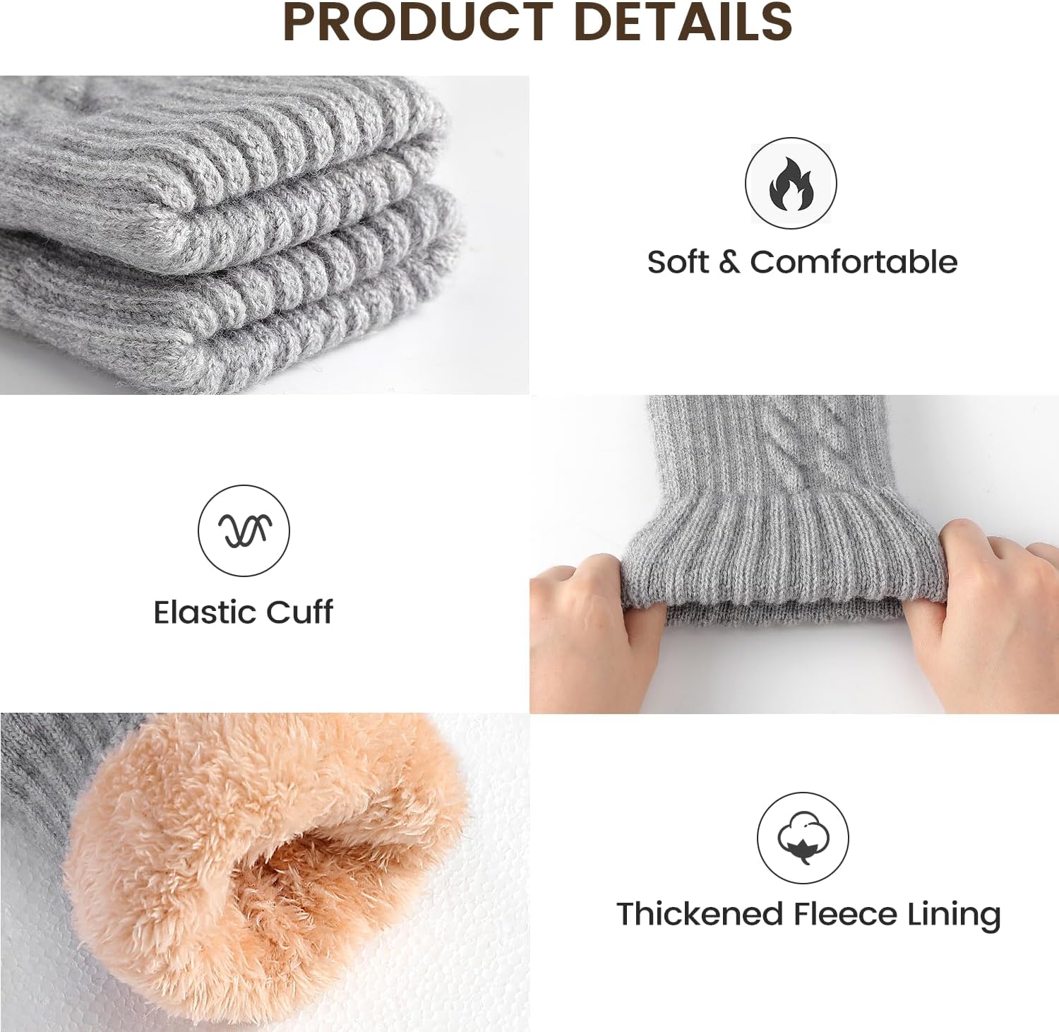 Winter Gloves – Thick Wool Fle - Winter Glove Insulated reseña y precio
