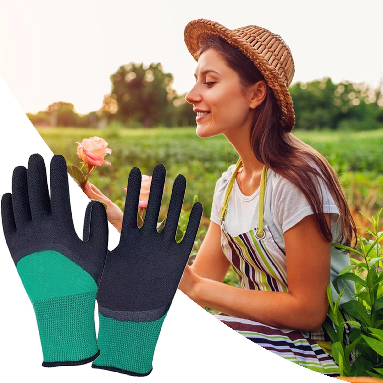 1Pair of Gardening Gloves Rubb - Gardening Glove Waterproof reseña y precio