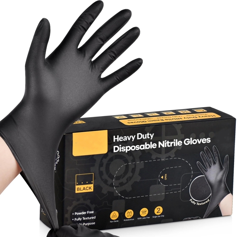 20PCS Black Disposable Nitrile - Latex Disposable Glove reseña y precio
