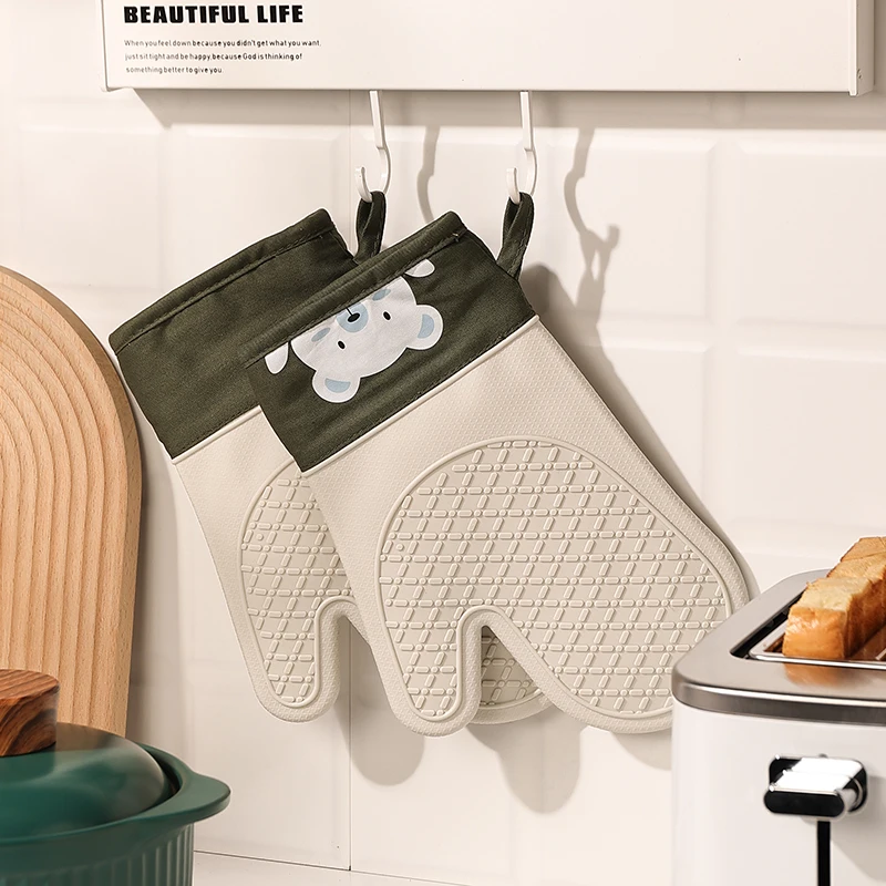 Silicone heat insulation glove - Oven Mitt Silicone reseña y precio