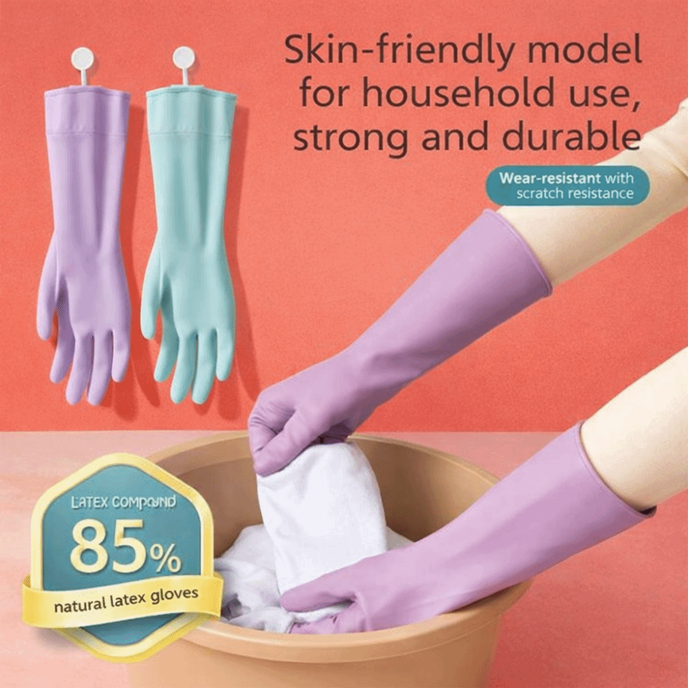 Latex Dish Washing Gloves with - Dish Glove Rubber reseña y precio