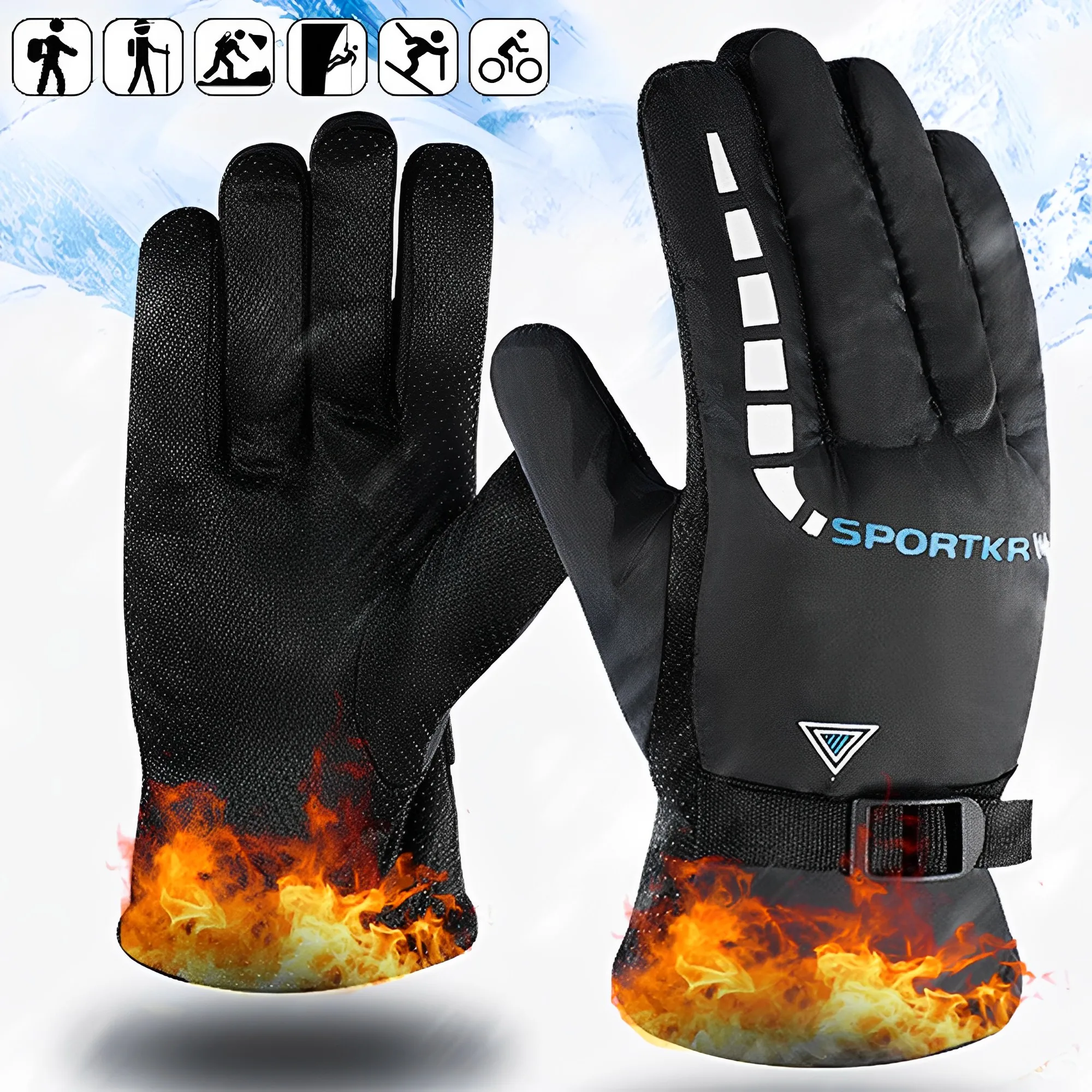 Motorcycle Cycling Gloves Warm - Gardening Glove Waterproof reseña y precio