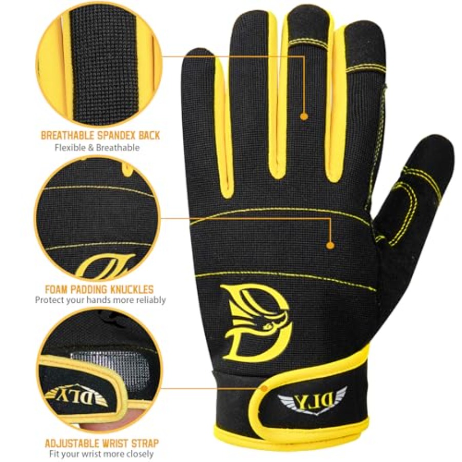 DLY Heavy Duty Work Gloves, Im - Work Glove Impact reseña y precio