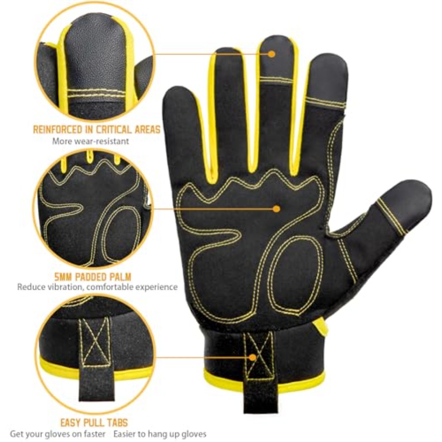DLY Heavy Duty Work Gloves, Im - Work Glove Impact reseña y precio