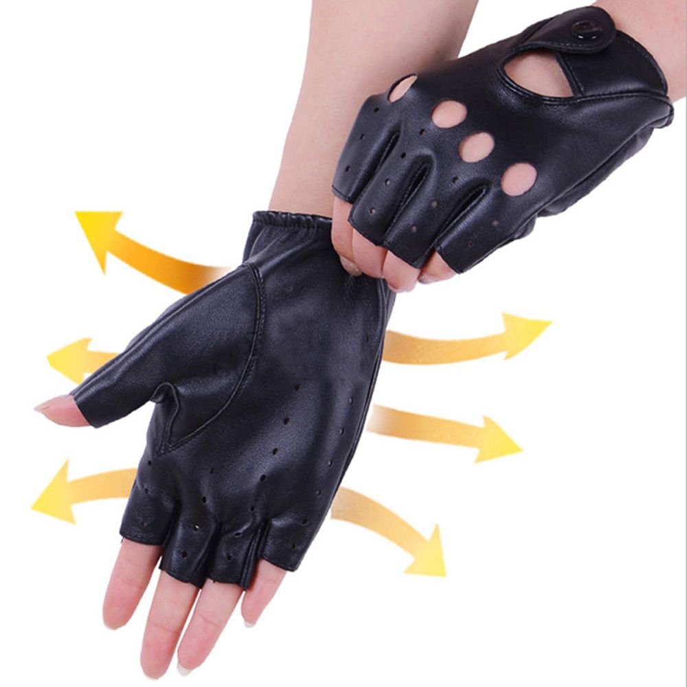 Fashion Fingerless Gloves Hot  - Leather Driving Glove reseña y precio