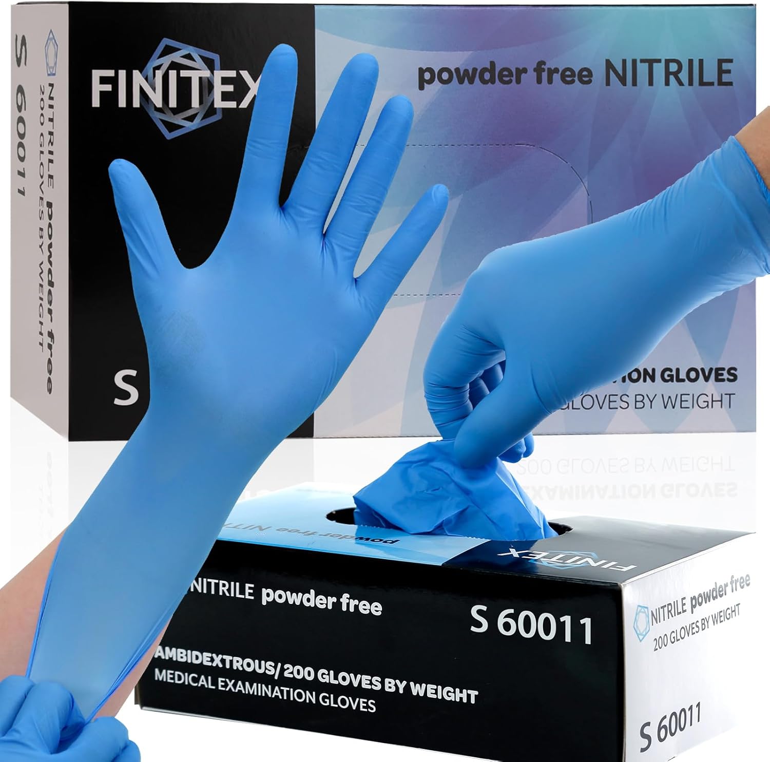 Blue Nitrile Exam Gloves - 200 - Exam Glove Nitrile reseña y precio