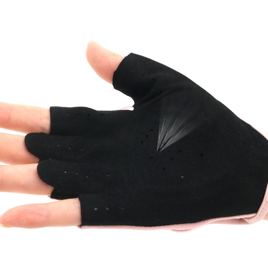 Women Pink Half Finger Fitness - Workout Glove Gym reseña y precio