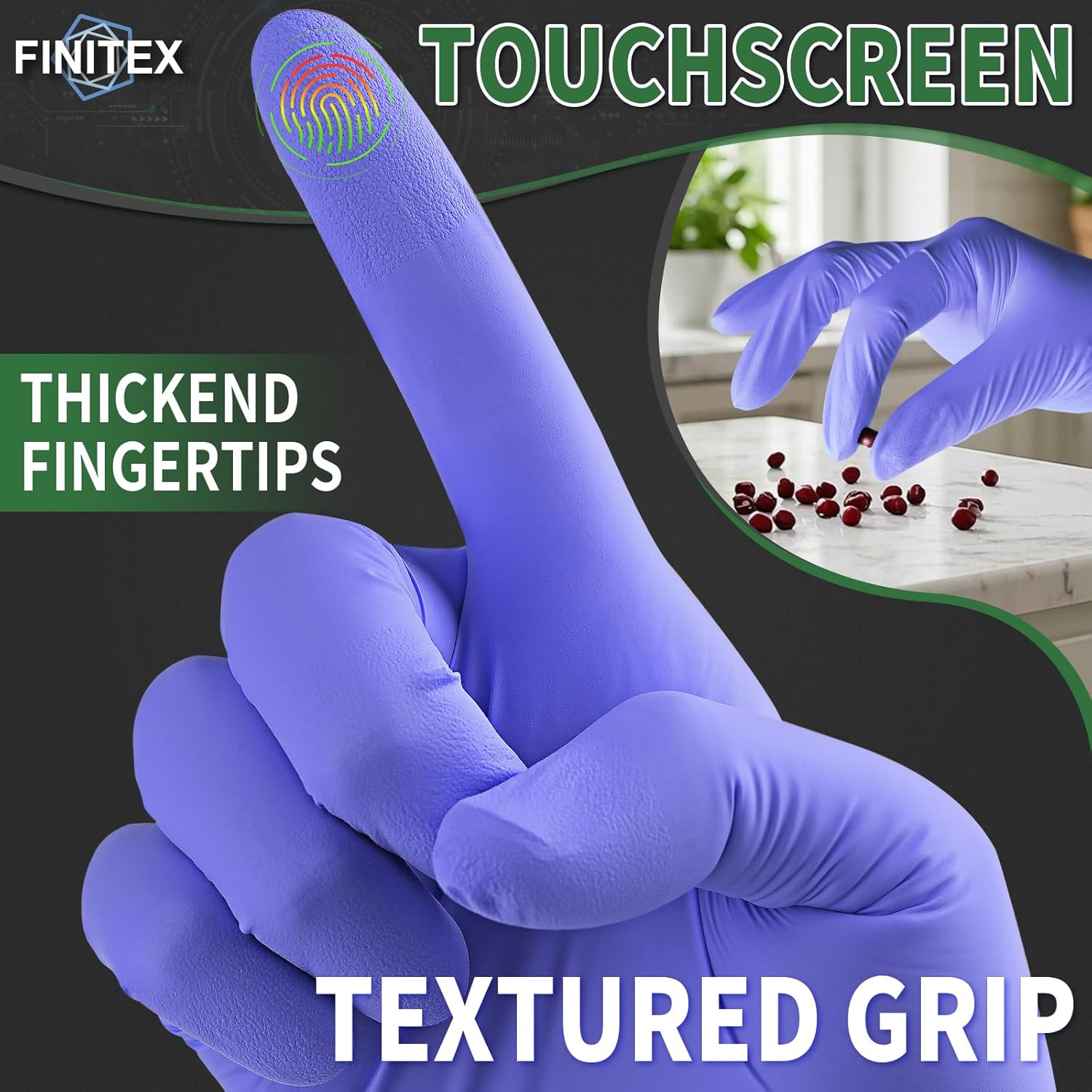 Nitrile Disposable Gloves Ice  - Exam Glove Nitrile reseña y precio