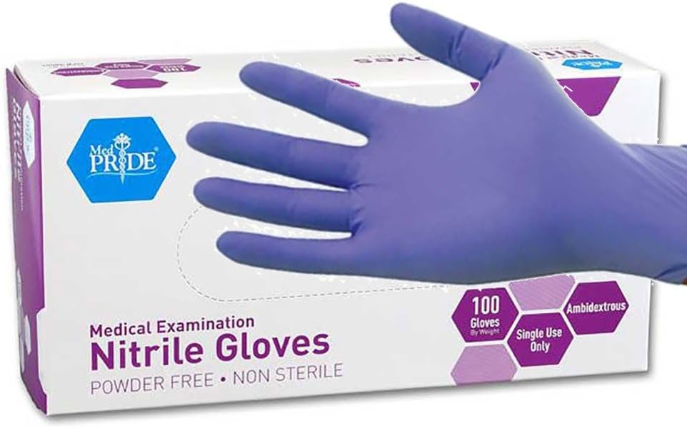 Powder-Free Nitrile Exam Glove - Exam Glove Nitrile reseña y precio
