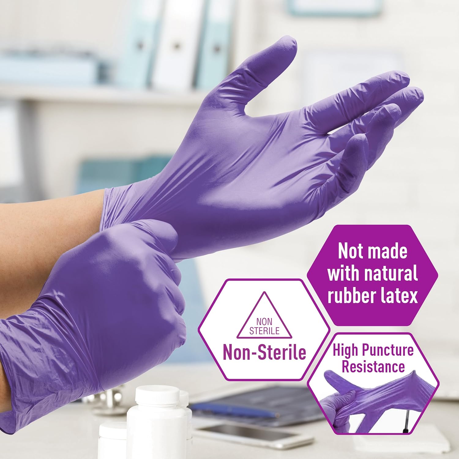 Powder-Free Nitrile Exam Glove - Exam Glove Nitrile reseña y precio
