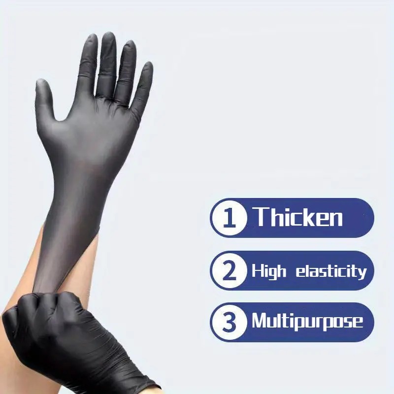 100/50/20PCS Black Nitrile Glo - Nitrile Mechanic Glove reseña y precio
