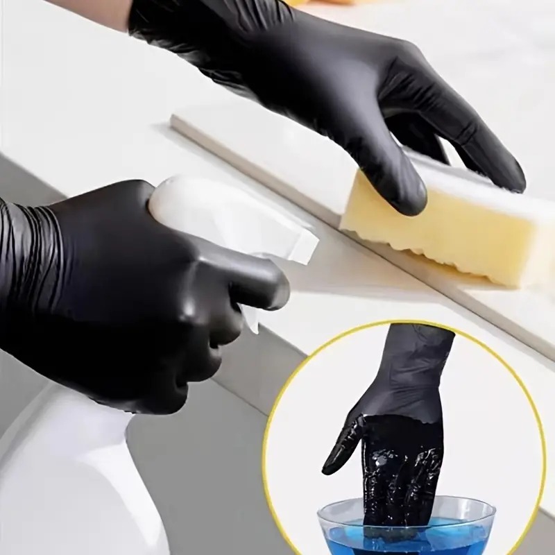 100/50/20PCS Black Nitrile Glo - Nitrile Mechanic Glove reseña y precio